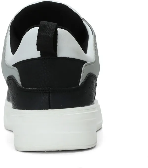 White_&_Black_Pu_Leather_Soft_Cushion_Insole_Lining_Sneakers_For_Men