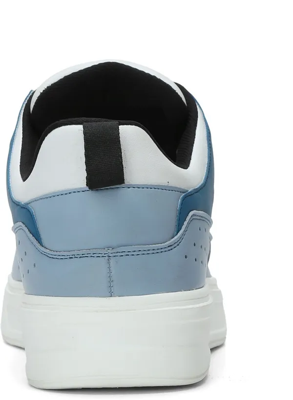 White_&_Blue_Pu_Leather_Soft_Cushion_Insole_Lining_Sneakers_For_Men