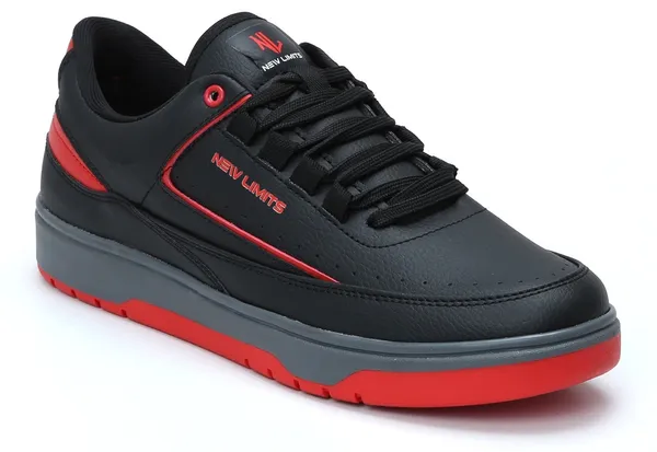 Black_&_Red_Soft_Cushion_Insole_Lining_Walking_Shoes_For_Men