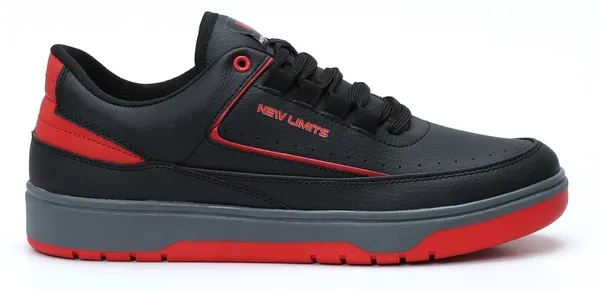 Black_&_Red_Soft_Cushion_Insole_Lining_Walking_Shoes_For_Men