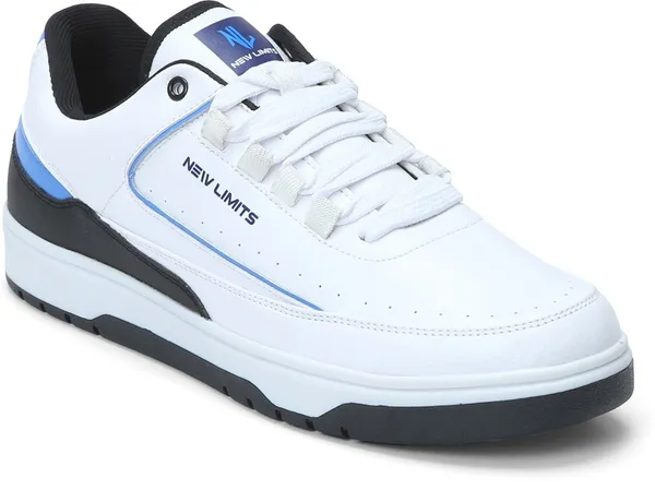 White_&_Blue_Pu_Leather_Soft_Cushion_Insole_Lining_Walking_Shoes_For_Men