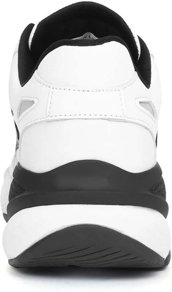 White_&_Black_Pu_Leather_Soft_Cushion_Insole_Running_Shoes_For_Men