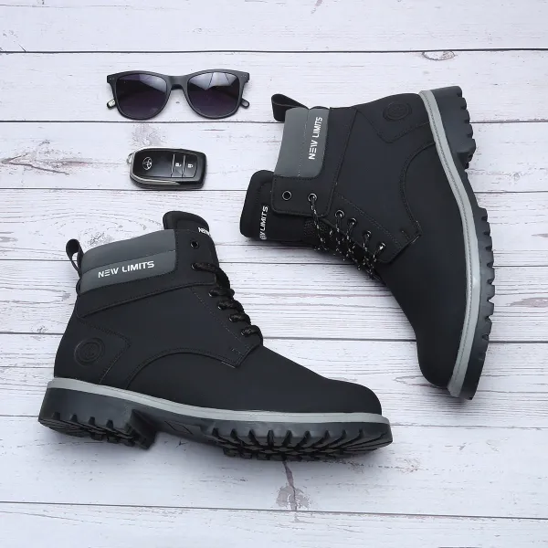 Black_Suede_Soft_Cushion_Insole_Riding_Shoes_For_Men