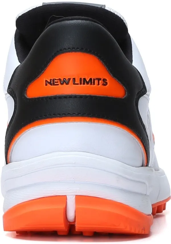 White,_Black_&_Orange_Pu_&_Mesh_Soft_Cushion_Insole_Cricket_Shoes_For_Men