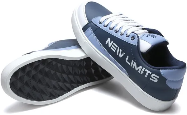 Blue_Pu_Leather_Soft_Cushion_Insole_Sneakers_For_Men