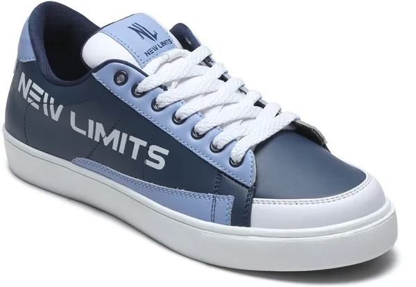 Blue_Pu_Leather_Soft_Cushion_Insole_Sneakers_For_Men
