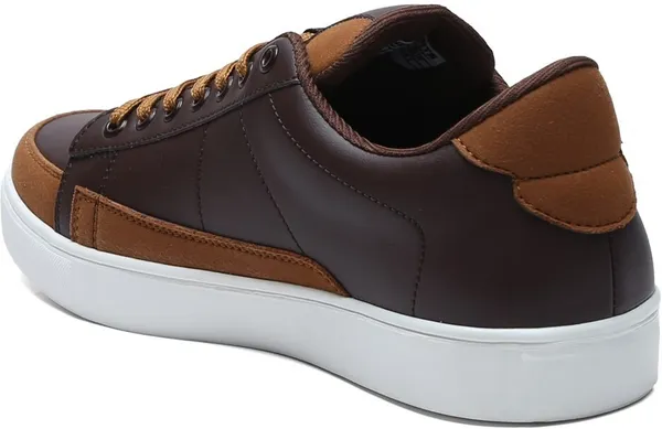Brown_Pu_Leather_Soft_Cushion_Insole_Sneakers_For_Men
