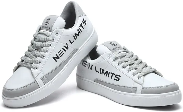 White_Pu_Leather_Soft_Cushion_Insole_Sneakers_For_Men