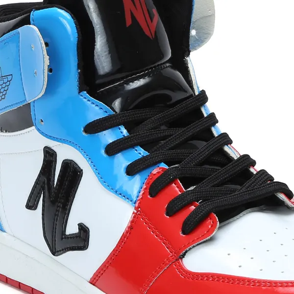 White,_Red_&_Blue_Pu_Leather_Soft_Cushion_Insole_Sneakers_For_Men