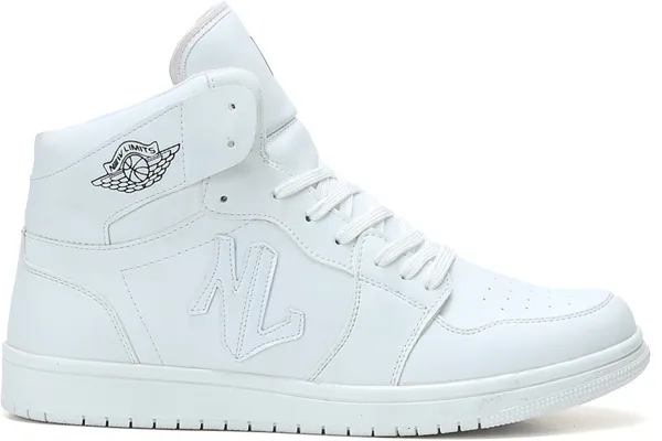 White_Pu_Leather_Soft_Cushion_Insole_Sneakers_For_Men