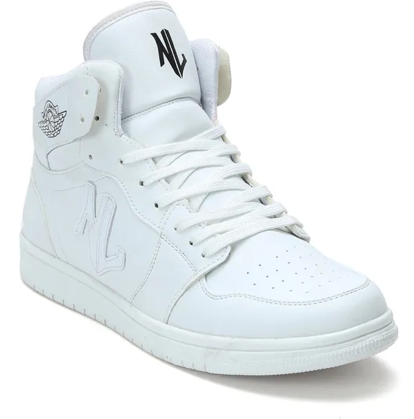White_Pu_Leather_Soft_Cushion_Insole_Sneakers_For_Men
