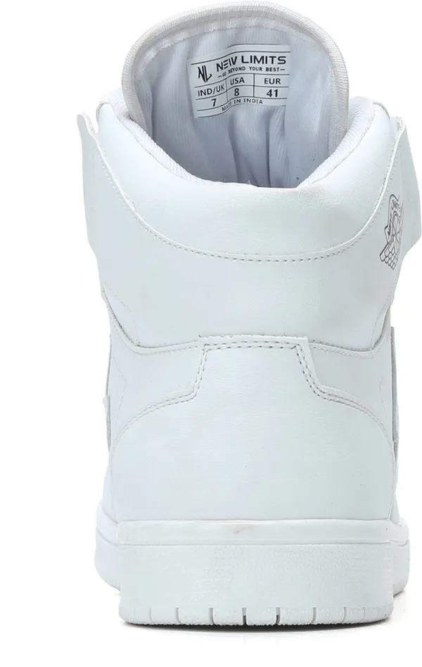 White_Pu_Leather_Soft_Cushion_Insole_Sneakers_For_Men