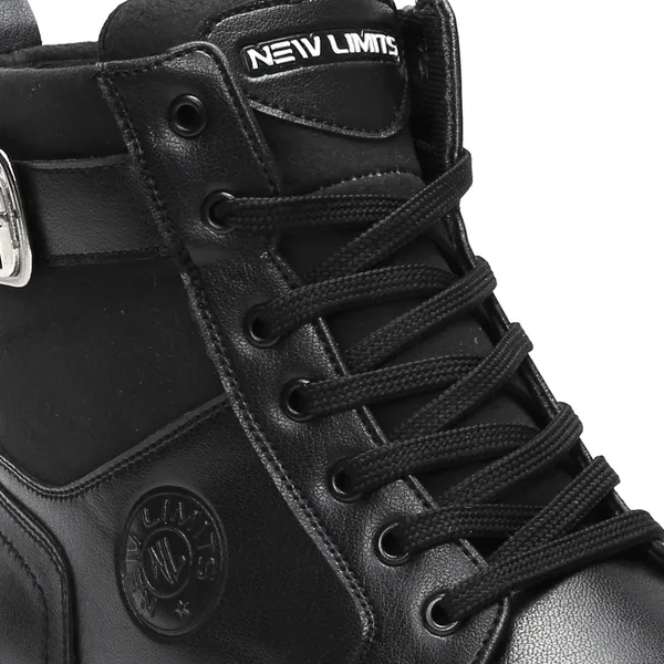 Black_Pu_Leather_Soft_Cushion_Insole_Lining_Boots_For_Men