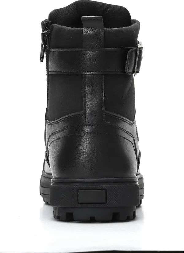 Black_Pu_Leather_Soft_Cushion_Insole_Lining_Boots_For_Men