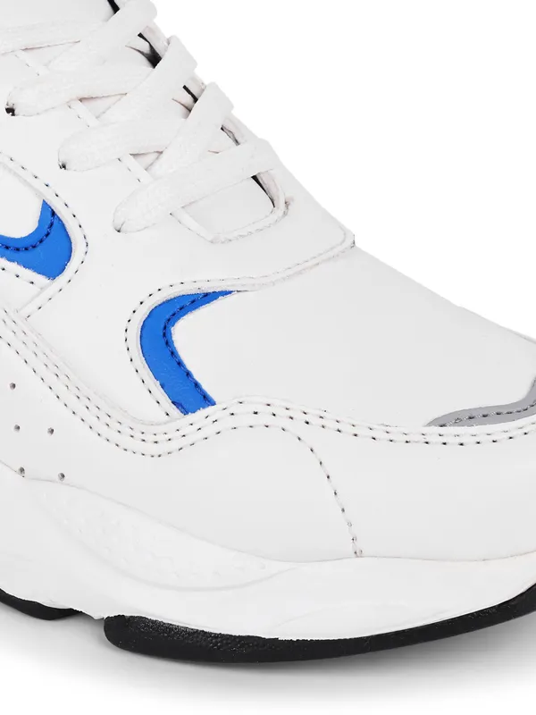White_&_Blue_Pu_Leather_Soft_Cushion_Insole_Running_Shoes_For_Men