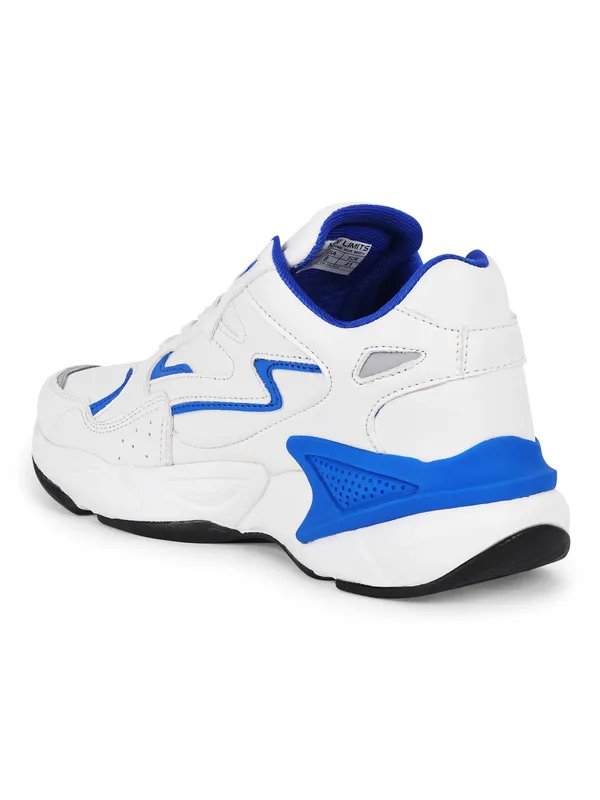 White_&_Blue_Pu_Leather_Soft_Cushion_Insole_Running_Shoes_For_Men