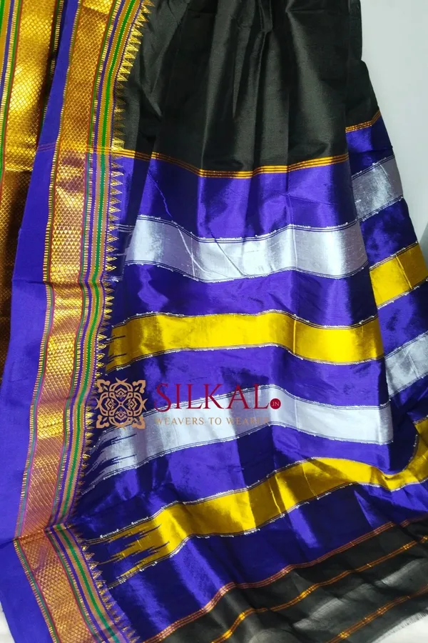 Ilkal_Plain_Mercerised_Silk_Saree_Saree_Code-_SKL1837
