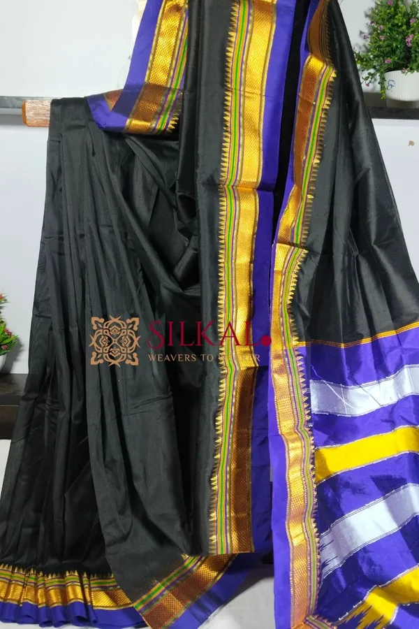 Ilkal_Plain_Mercerised_Silk_Saree_Saree_Code-_SKL1837