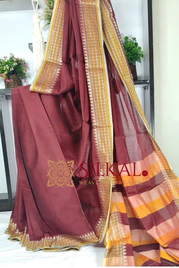 Banahatti_Cotton_Saree_With_Traditional_Border_Saree_Code-_SKL03586