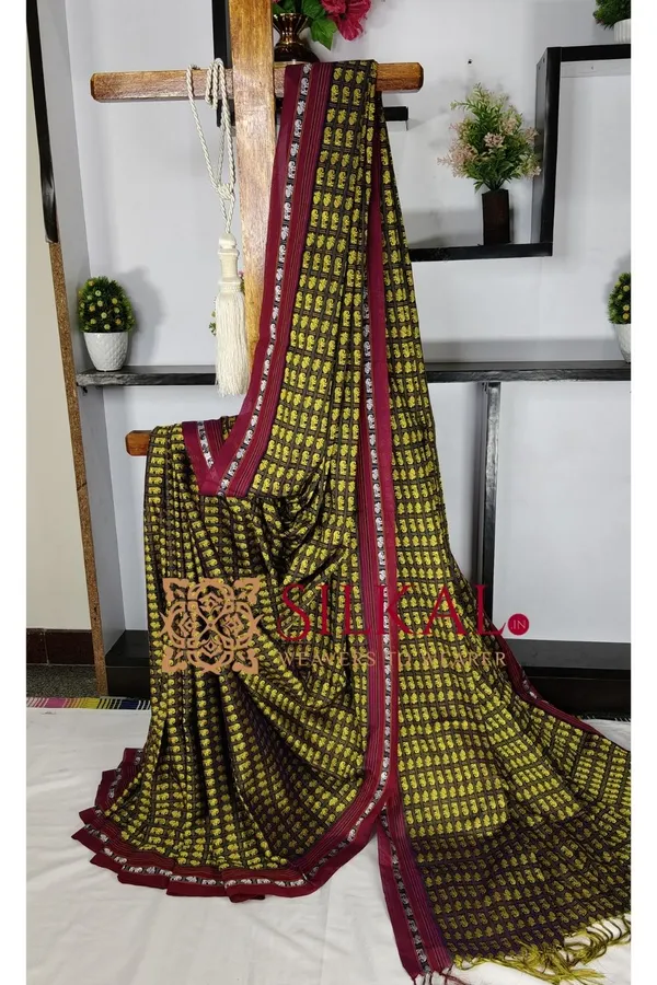 Ilkal_Khun_Viscose_Cotton__Saree_SKL03444