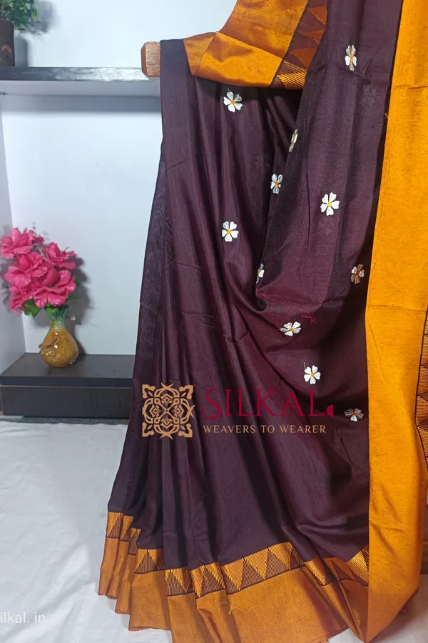 Ilkal_Flower_Butta_Saree_Saree_Code-_SKL1743