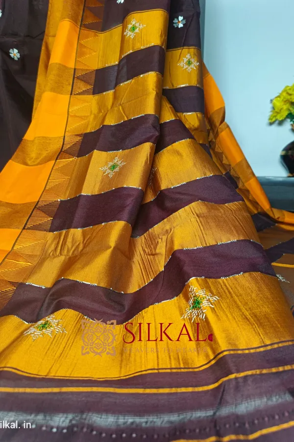 Ilkal_Flower_Butta_Saree_Saree_Code-_SKL1743