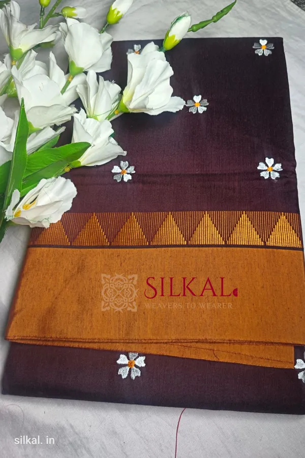 Ilkal_Flower_Butta_Saree_Saree_Code-_SKL1743