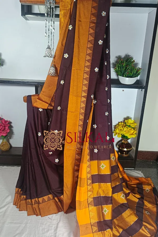 Ilkal_Flower_Butta_Saree_Saree_Code-_SKL1743