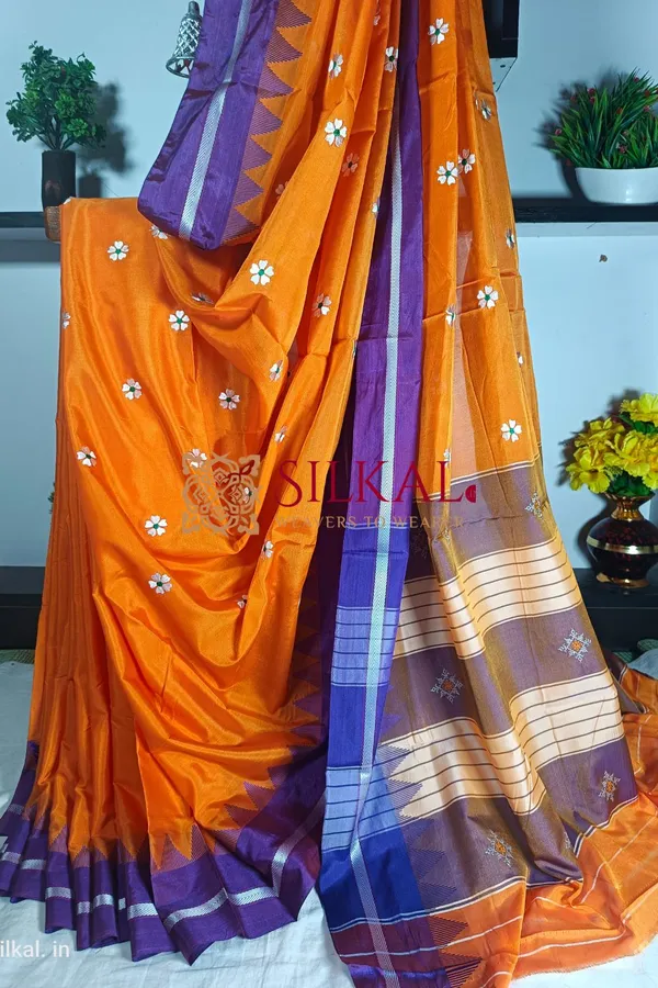 Ilkal_Flower_Butta_Saree_Saree-_SKL1742
