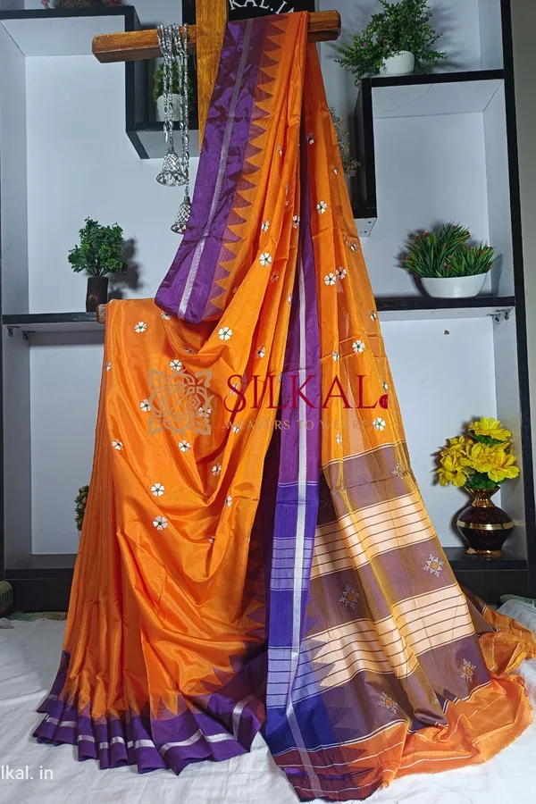 Ilkal_Flower_Butta_Saree_Saree-_SKL1742