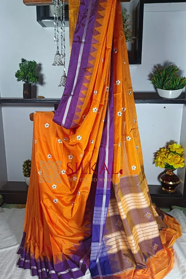 Ilkal_Flower_Butta_Saree_Saree-_SKL1742