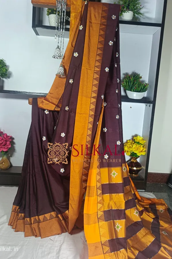 Ilkal_Flower_Butta_Saree_Saree_Code-_SKL1743