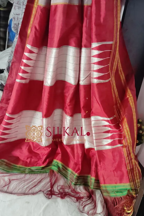 Handloom_Print_Viscose_Silk_Gayatri_Border_Saree__SKL_1955