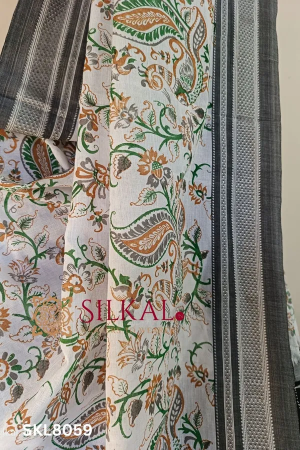 Ilkal_Handloom_Cotton_Silk_Print_Saree_Code-_SKL1879
