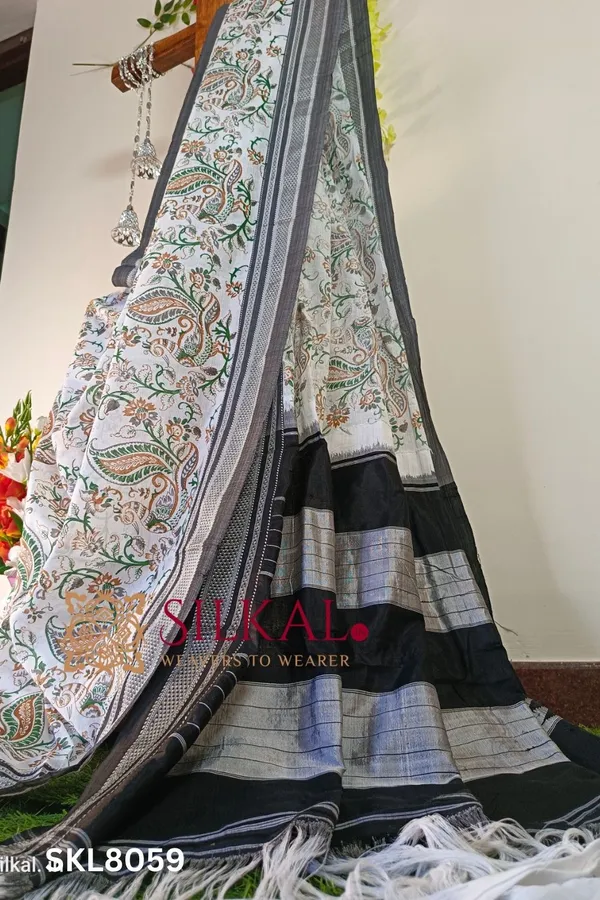 Ilkal_Handloom_Cotton_Silk_Print_Saree_Code-_SKL1879