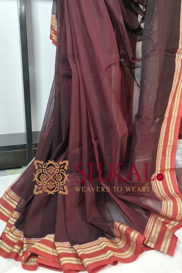 ILKAL_NIB_Cotton_Gomi_Border_Saree_SKL03267
