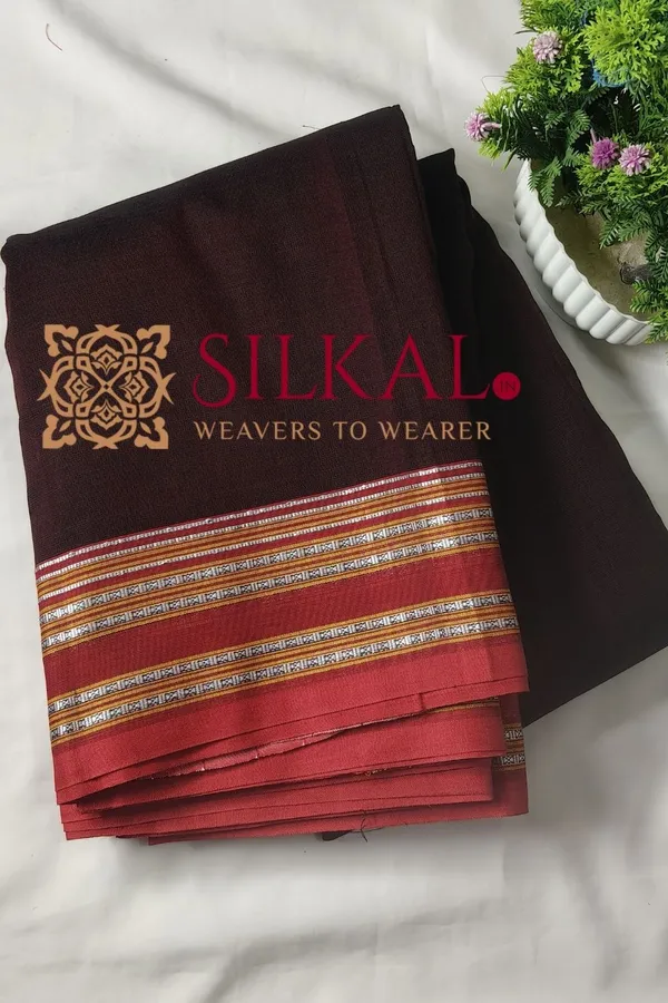 ILKAL_NIB_Cotton_Gomi_Border_Saree_SKL03267