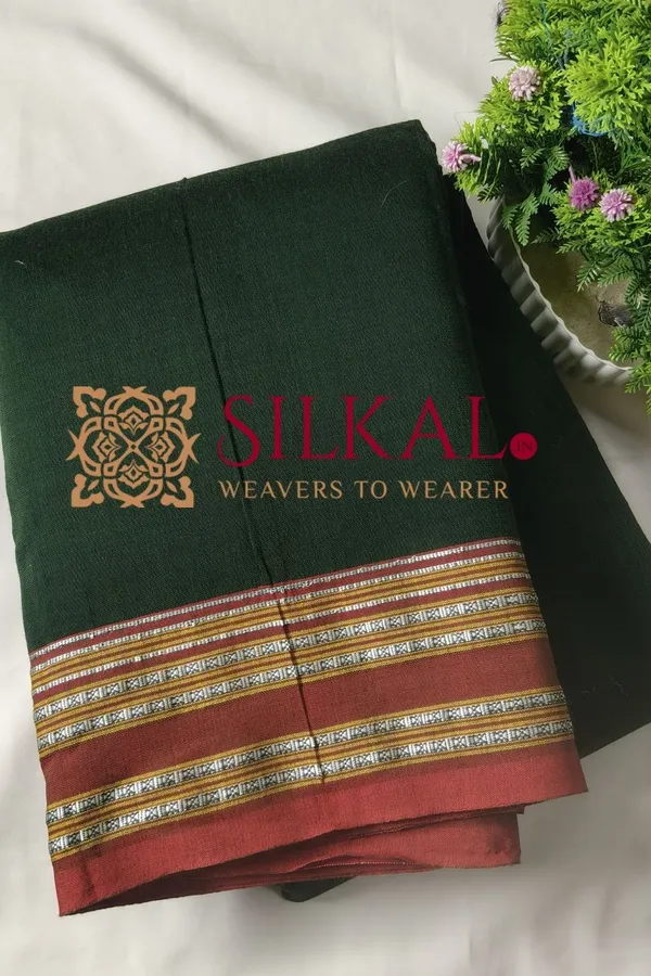 ILKAL_NIB_Cotton_Gomi_Border_Saree