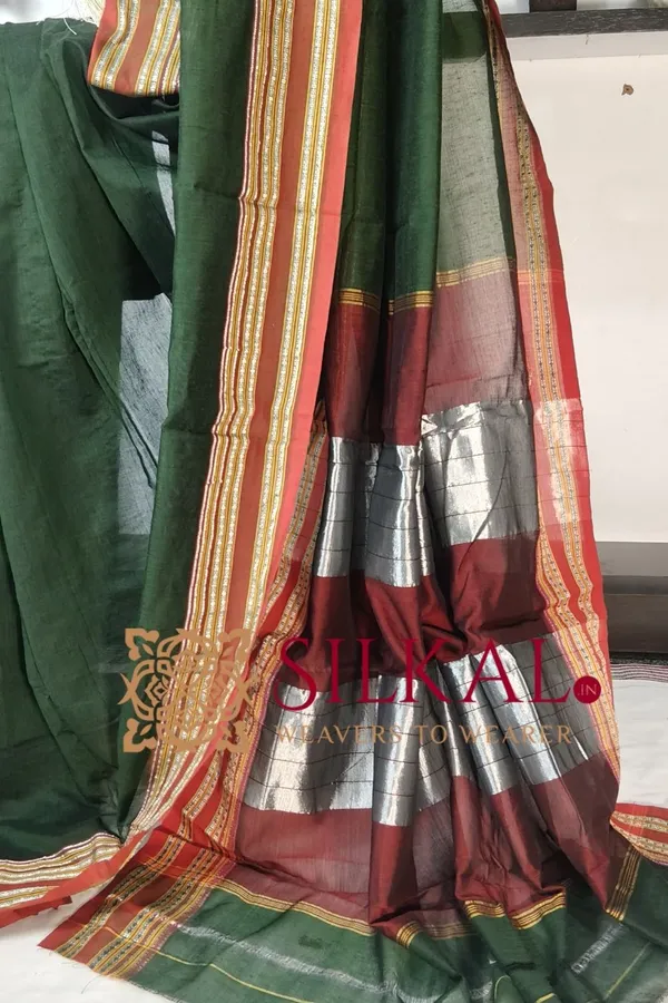 ILKAL_NIB_Cotton_Gomi_Border_Saree