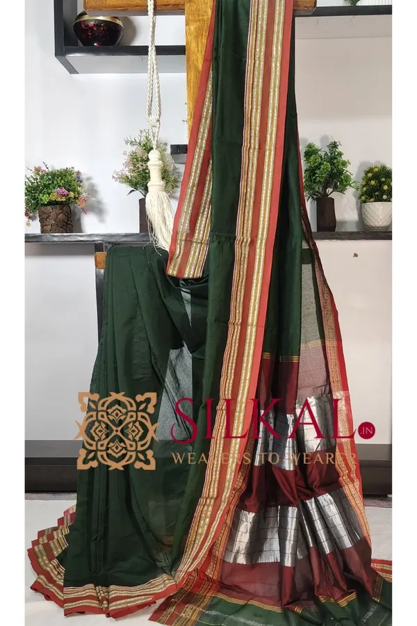 ILKAL_NIB_Cotton_Gomi_Border_Saree