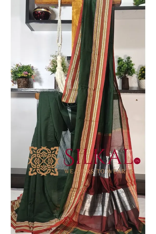 ILKAL_NIB_Cotton_Gomi_Border_Saree