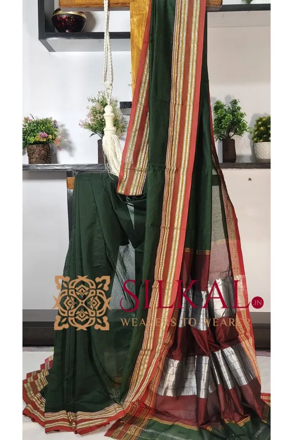 ILKAL_NIB_Cotton_Gomi_Border_Saree