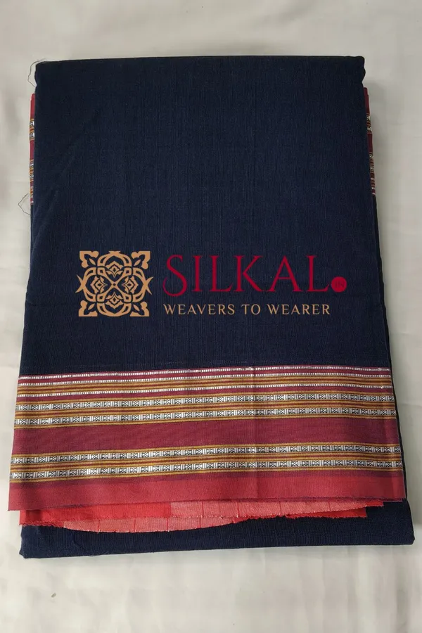 ILKAL_NIB_Cotton_Gomi_Border_Saree_SKL03419