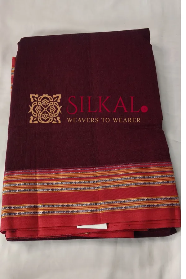 ILKAL_NIB_Cotton_Gomi_Border_Saree_SKL03421