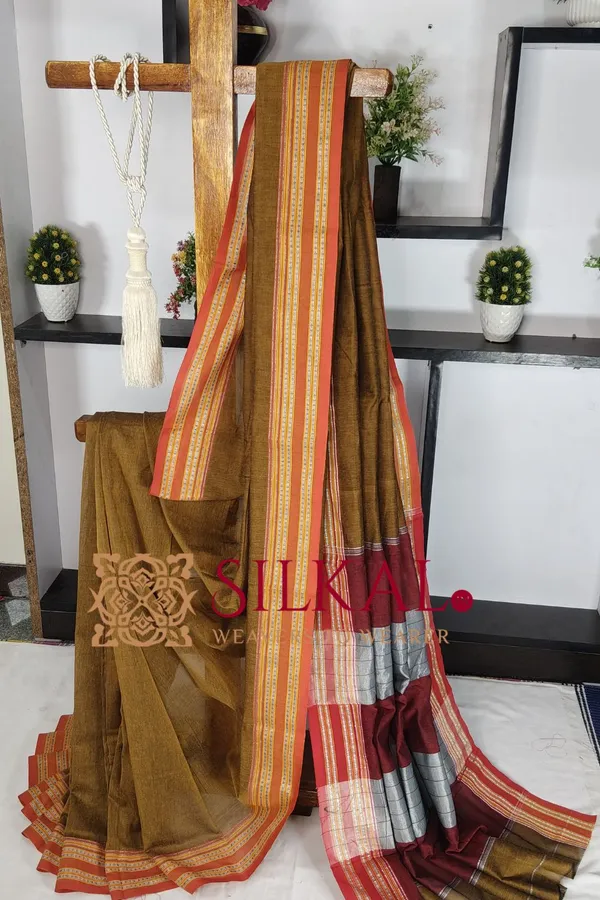 ILKAL_NIB_Cotton_Gomi_Border_Saree_SKL03422