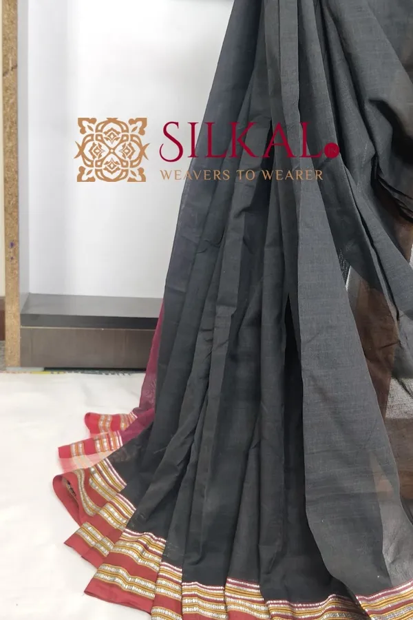 ILKAL_NIB_Cotton_Gomi_Border_Saree_SKL03423
