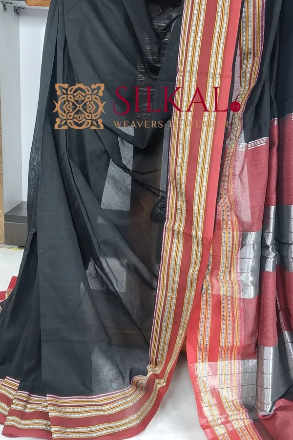 ILKAL_NIB_Cotton_Gomi_Border_Saree_SKL03423