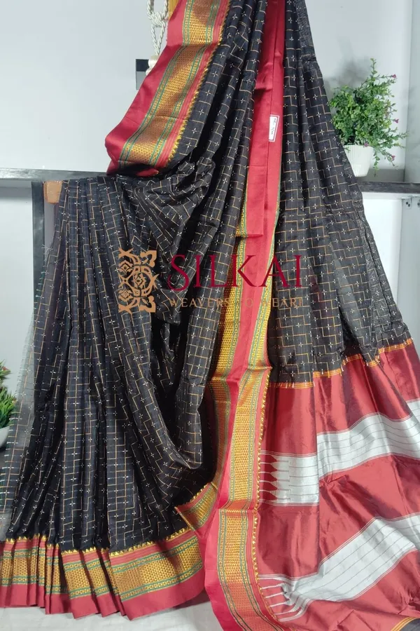 Ilkal_Cotton_Chikki_Star_Saree_Saree_Code-_SKL1891