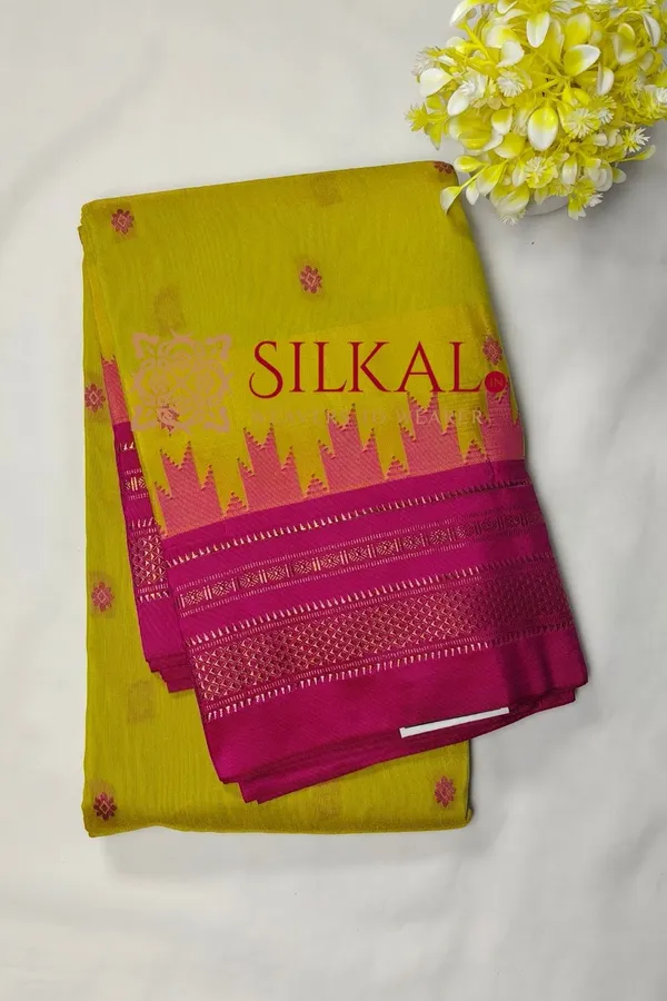 Ilkal_Buta_Cotton_Silk_Temple_Saree_SKL03850