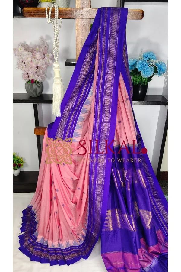 Ilkal_Buta_Cotton_Silk_Temple_Saree_SKL03894